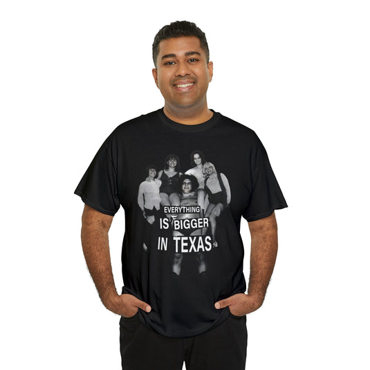 Andre the Giant Everything Bigger In Texas Mens Black T-shirt