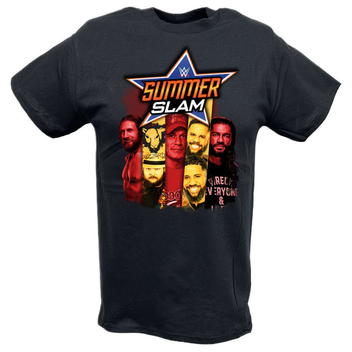 Summerslam John Cena Daniel Bryan Bray Wyatt Usos WWE T-shirt