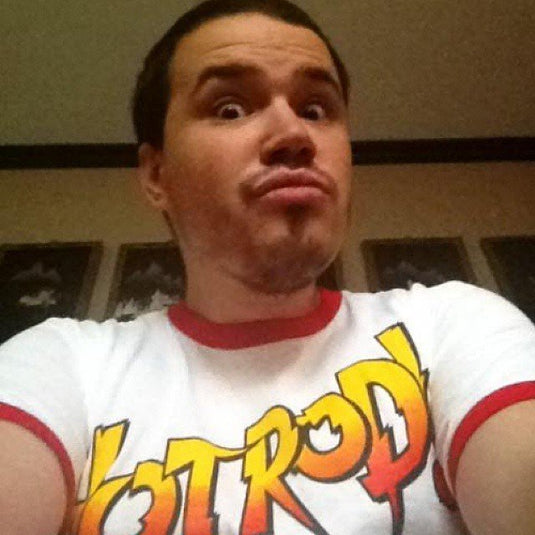 Rowdy Roddy Piper Hot Rod White Mens Ringer T-shirt