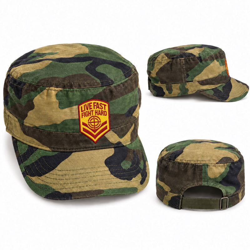 Load image into Gallery viewer, John Cena Live Fast Fight Hard Camo Cadet Hat
