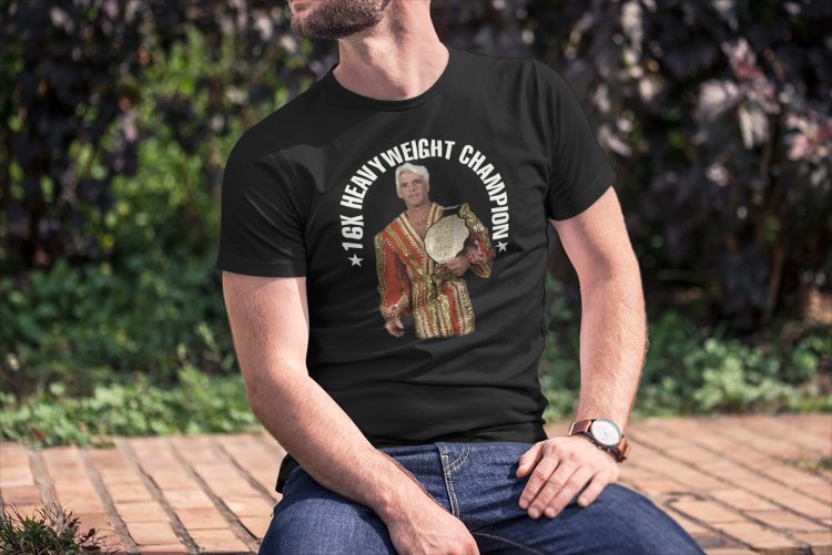 Load image into Gallery viewer, Ric Flair 16 Time Heavweight Champion Mens Black T-shirt
