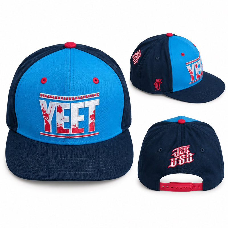 Load image into Gallery viewer, Jey Uso Yeet Blue and Pink Baseball Hat
