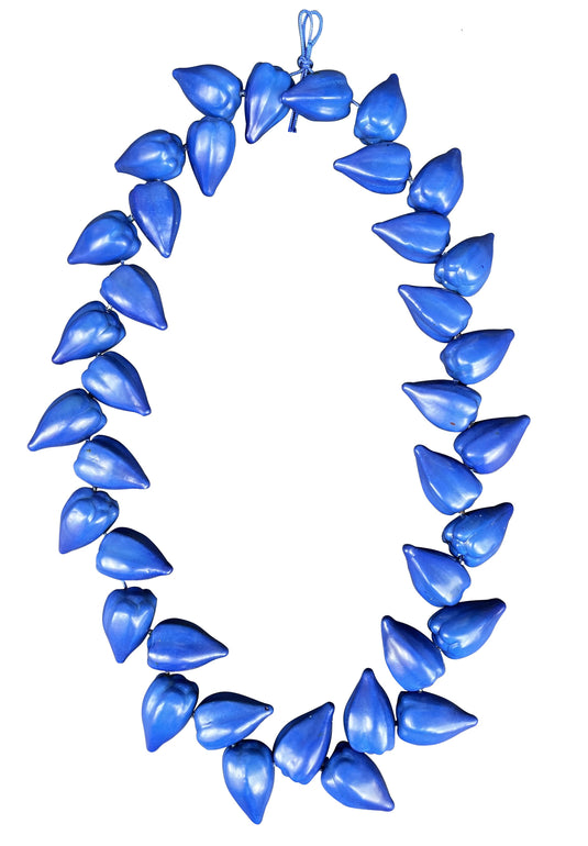 Blue Tribal Chief Ula Fala Resin Plastic Necklace for Main Event Jey Uso Costume