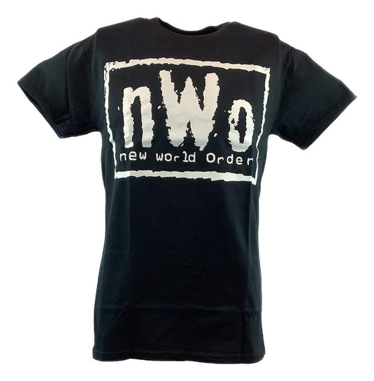 nWo Broken Bones Rule New World Order White Logo Mens T-shirt