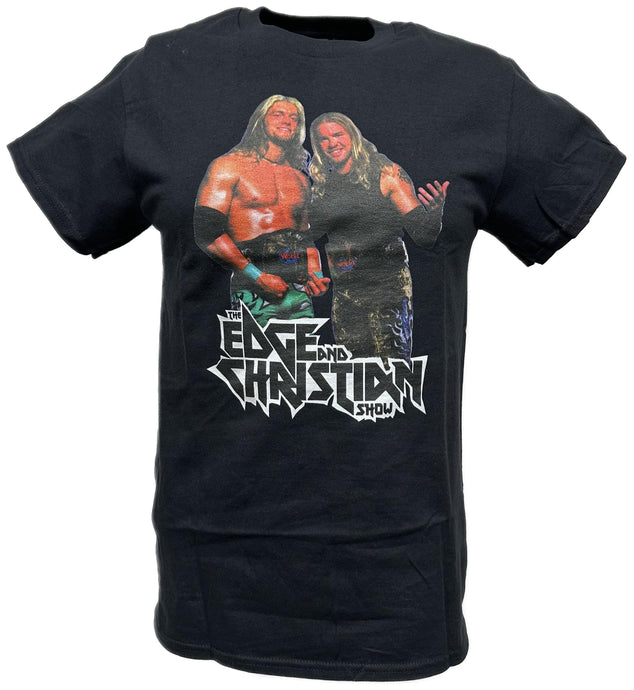 Edge and Christian Show Mens Black T-shirt