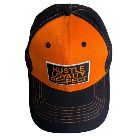 John Cena Orange Black Hustle Loyalty Respect Beware of Dog Hat