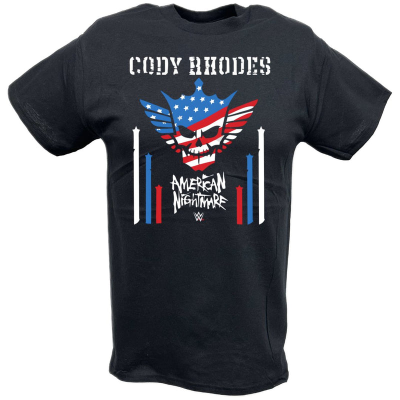 Load image into Gallery viewer, Cody Rhodes USA Stars and Stripes Nightmare Logo T-shirt
