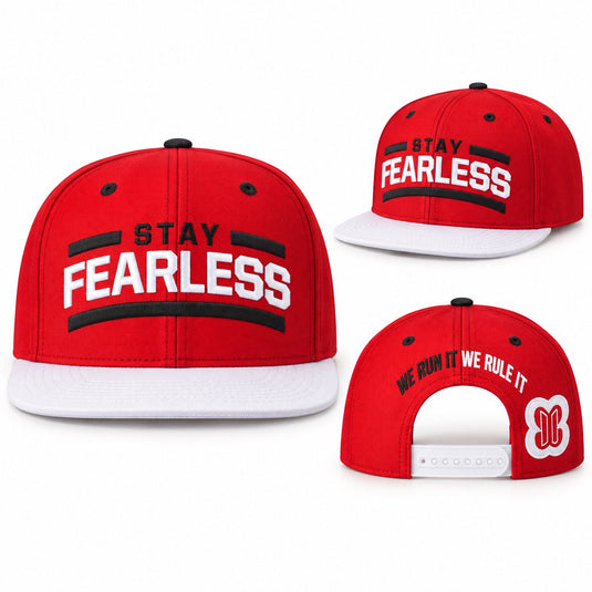 Nikki Bella Stay Fearless White Brim Snapback Baseball Cap Hat