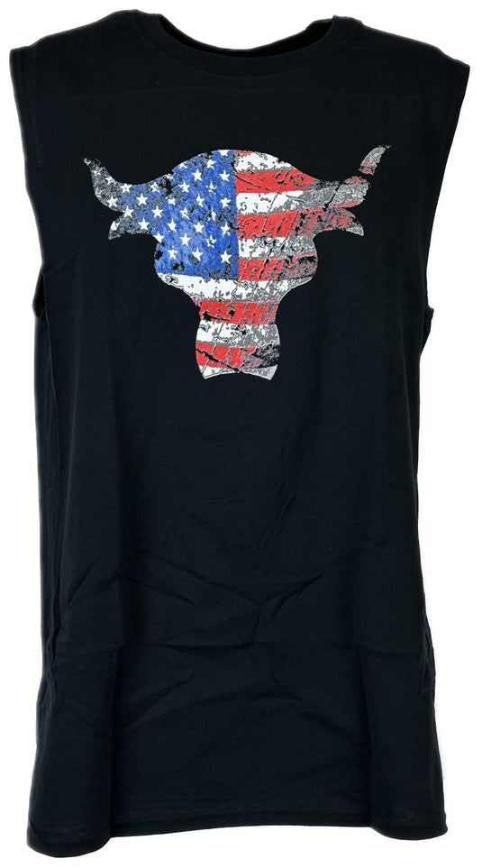 The Rock Team Bring It USA Sleeveless Muscle T-shirt Black