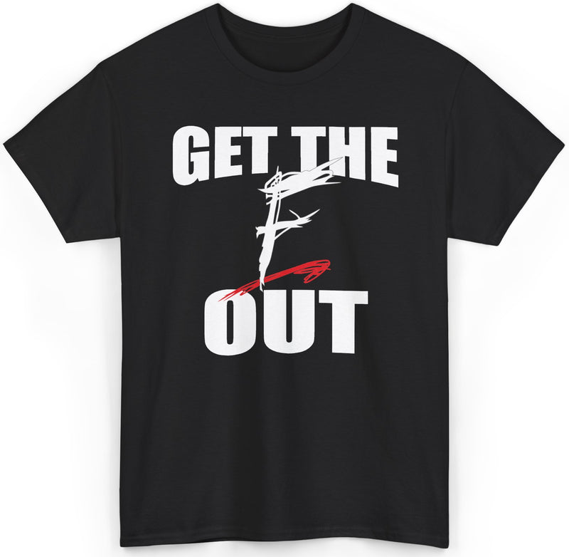 Load image into Gallery viewer, WWF Old Logo Get The F Out World Wrestling Entertainment T-shirt
