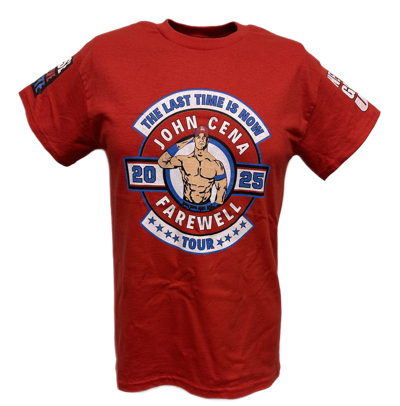 Load image into Gallery viewer, John Cena Last Time Is Now Farewell Tour Red T-shirt
