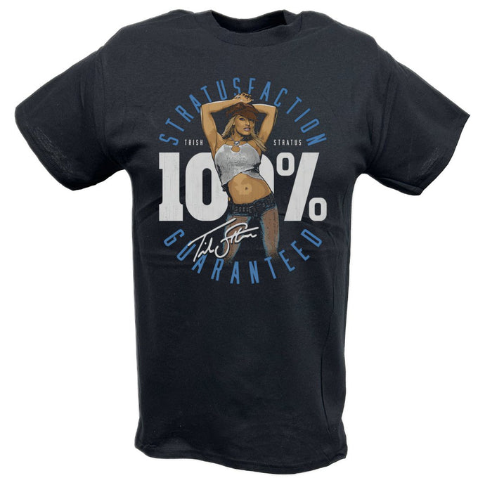 Trish Stratus 100 Percent Stratusfaction BlackT-shirt