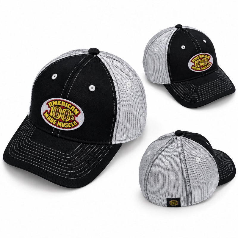 Load image into Gallery viewer, John Cena 100% American Made Muscle Black Baseball Cap Hat
