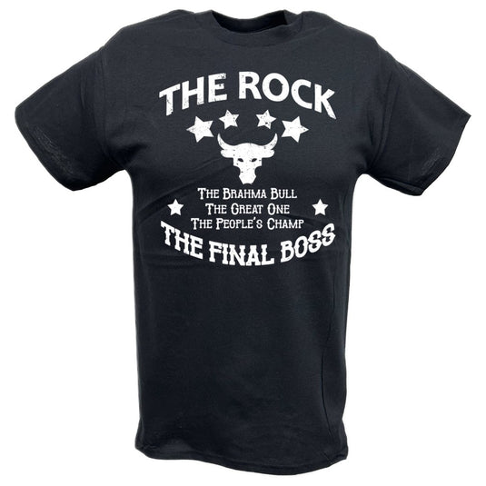 The Rock Brahma Bull Great One Peoples Champ Final Boss T-shirt