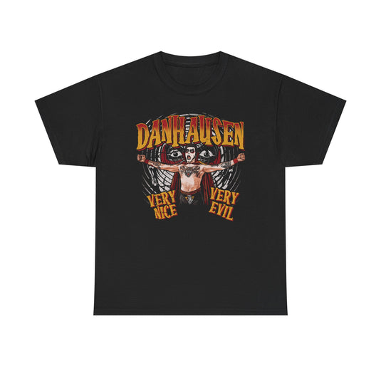 DANHAUSEN Very Nice Very Evil Wrestling T-Shirt Cape Graphic Tee-S