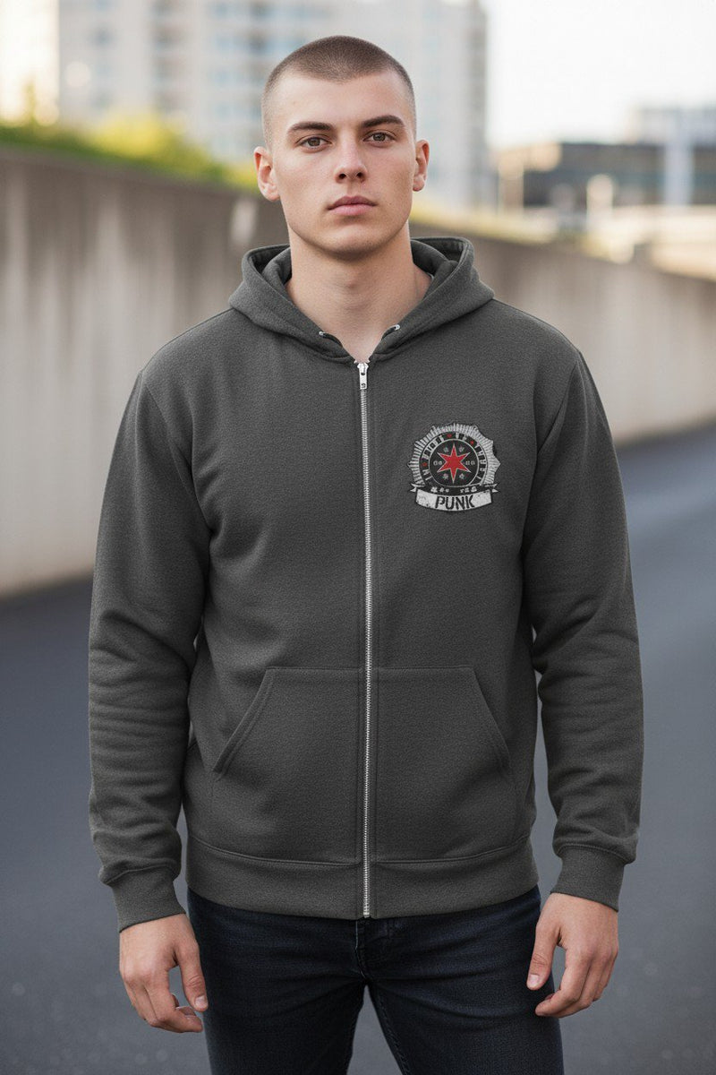 Load image into Gallery viewer, In CM Punk Seal We Trust Grey Zipper Hoody
