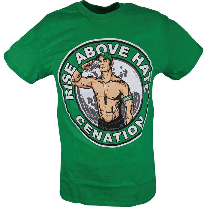 John Cena Green Kids Salute the Cenation T-shirt Boys