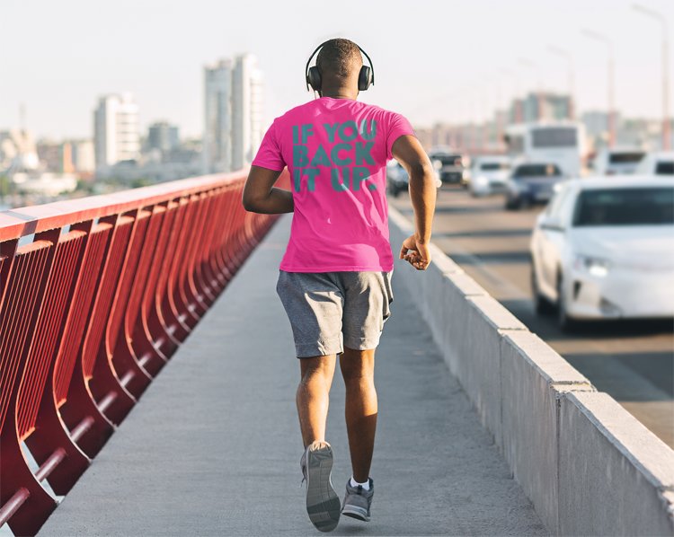 Load image into Gallery viewer, Dolph Ziggler Pink Show Off Back It Up Mens T-shirt
