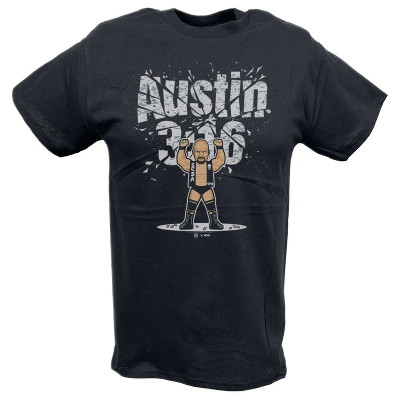 Load image into Gallery viewer, Stone Cold Steve Austin 316 Cartoon Black T-shirt

