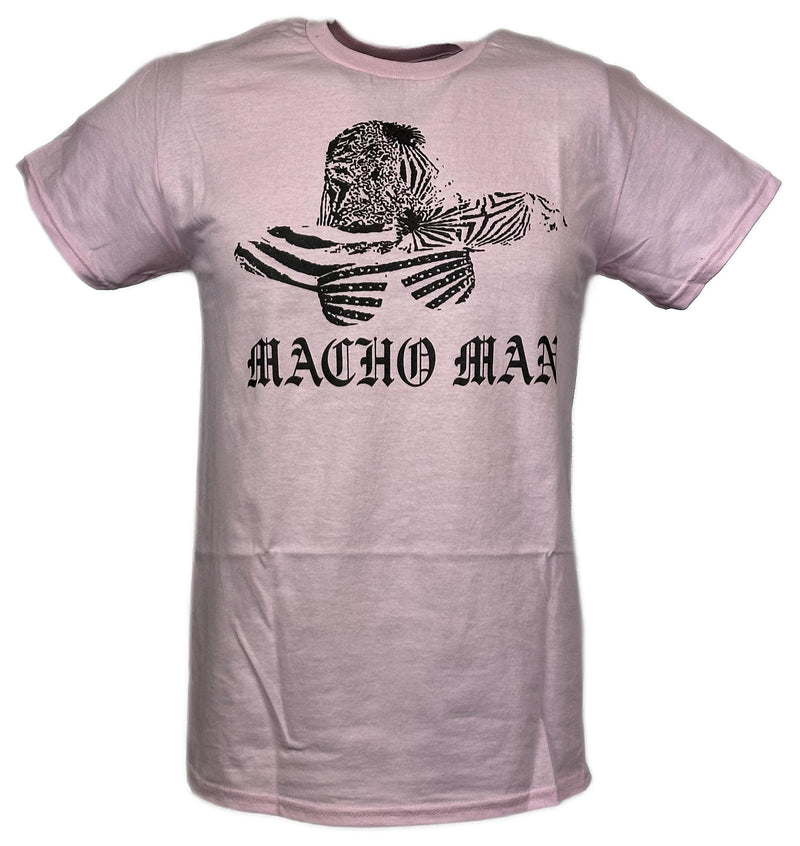 Load image into Gallery viewer, Macho Man Randy Savage Hat Glasses Pink T-shirt
