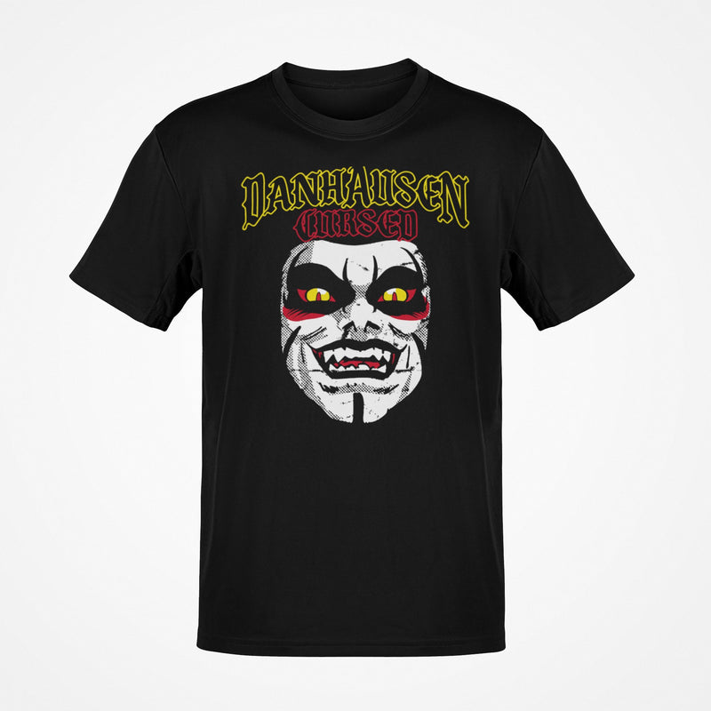 Load image into Gallery viewer, DANHAUSEN Cursed Face Paint Wrestling Heavy Metal Graphic T-Shirt-S
