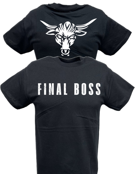 The Rock Final Boss Wrestlemania Black T-shirt