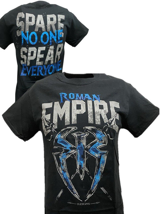 Roman Reigns Empire Mens T-shirt Spare No One Spear Everyone