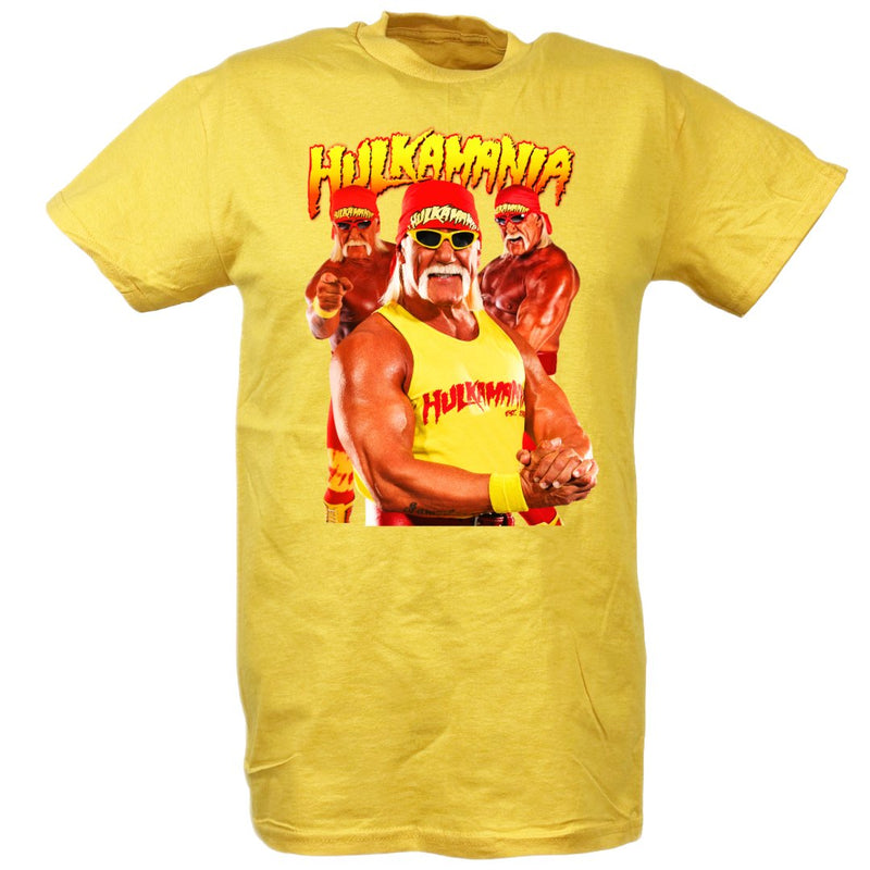 Load image into Gallery viewer, Hulk Hogan Hulking Up Mens T-shirt (Black, Red, and Yellow)
