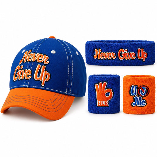 John Cena Respect Earn It Baseball Hat Headband Wristband Set