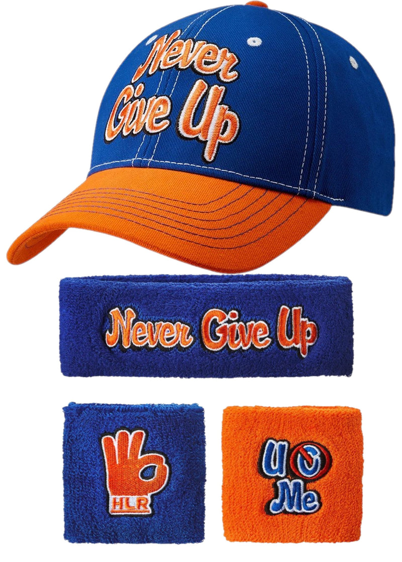 Load image into Gallery viewer, John Cena Respect Earn It Baseball Hat Headband Wristband Set
