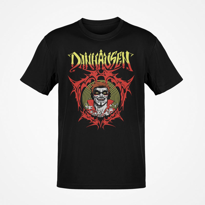 Load image into Gallery viewer, DANHAUSEN Demon Metal Wrestling Red Tribal Graphic T-Shirt-S
