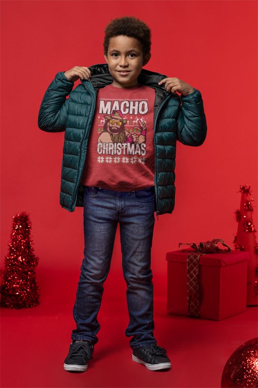 Macho Man Randy Savage Ugly Christmas Kids Youth Sweater Sweatshirt