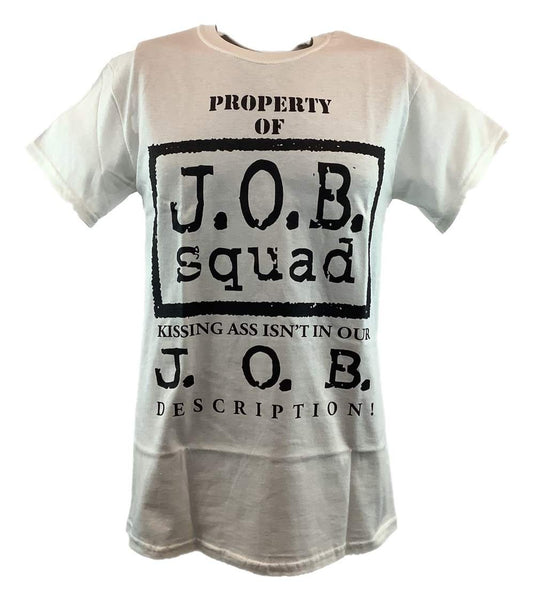 JOB Squad Pin Me Pay Me WWF T-shirt Al Snow Blue Meanie Gillberg