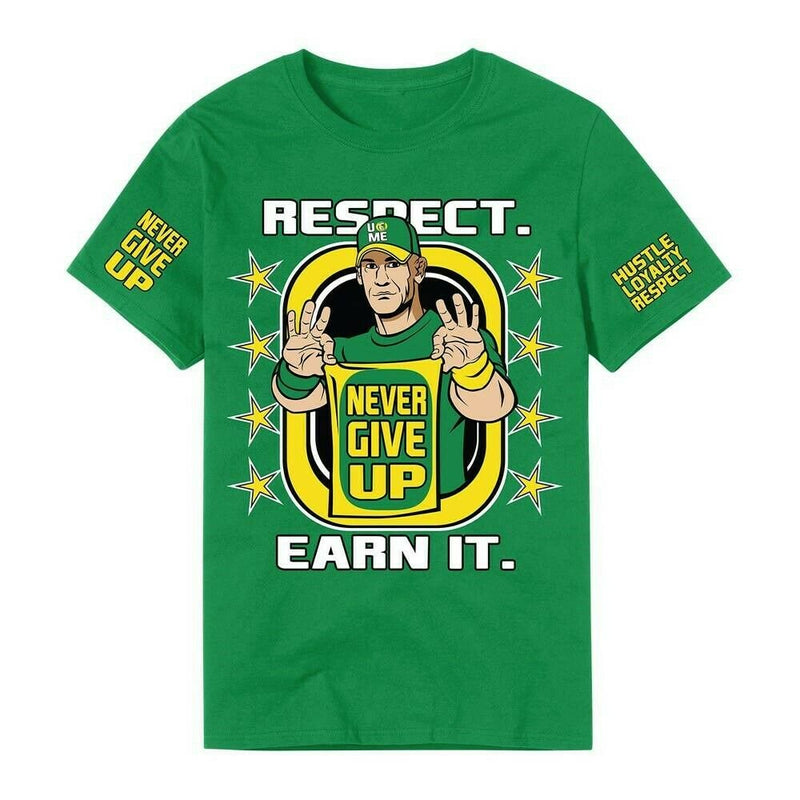 Load image into Gallery viewer, John Cena Earn The Day Mens Costume T-shirt Baseball Hat Headband Wristbands
