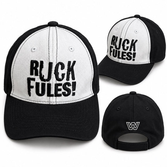 John Cena Black and White Ruck Fules Baseball Cap Hat