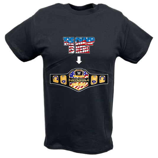 John Cena United States Champ Is Here Mens USA Black T-shirt