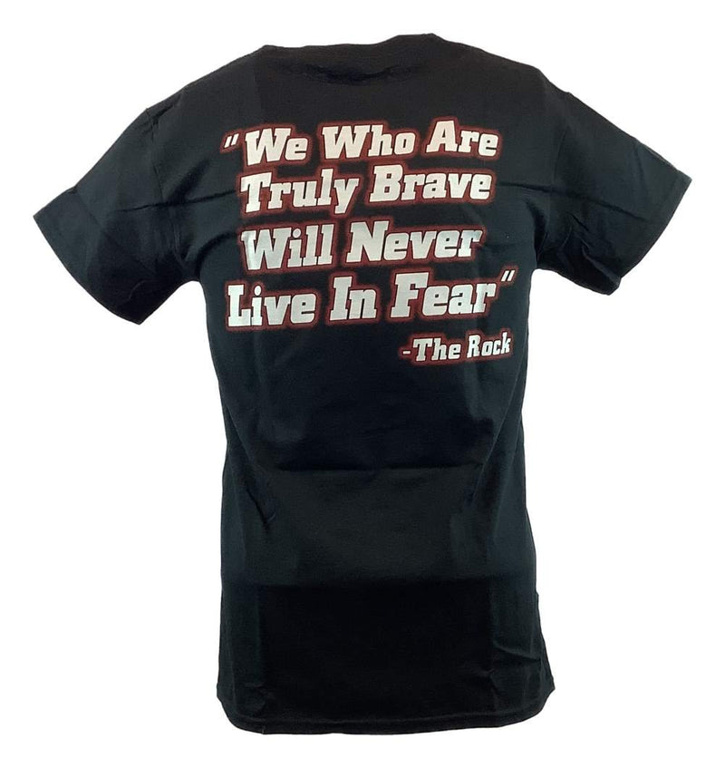Load image into Gallery viewer, The Rock Just Bring It Never Live In Fear Tribute Mens Black T-shirt
