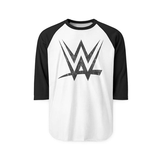 WWE World Wrestling Entertainment Grunge Logo Half Sleeve T-shirt