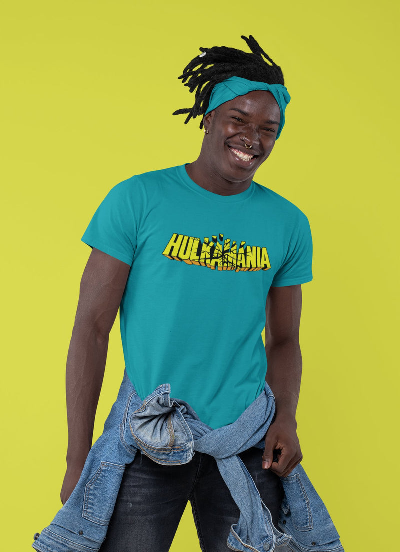 Load image into Gallery viewer, Hulk Hogan Hulkamania Retro Teal Blue T-shirt
