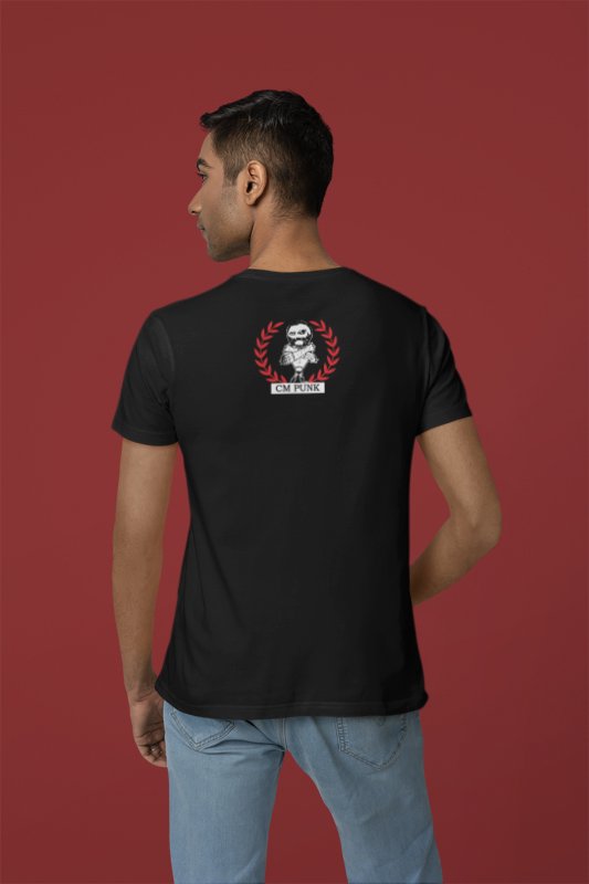 CM Punk Aftershock Black Mens T-shirt
