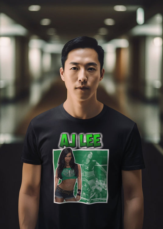 AJ Lee Green with Envy Logo T-shirt