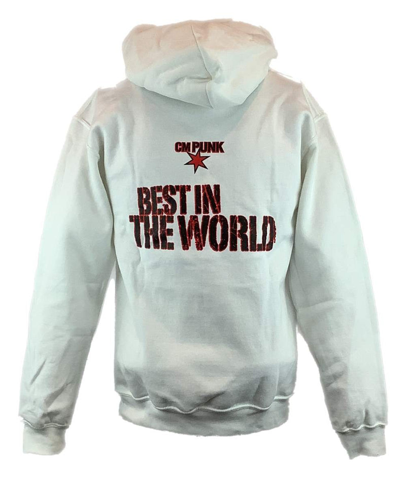 Load image into Gallery viewer, CM Punk Best In The World White Pullover Hoody Sweatshirt New
