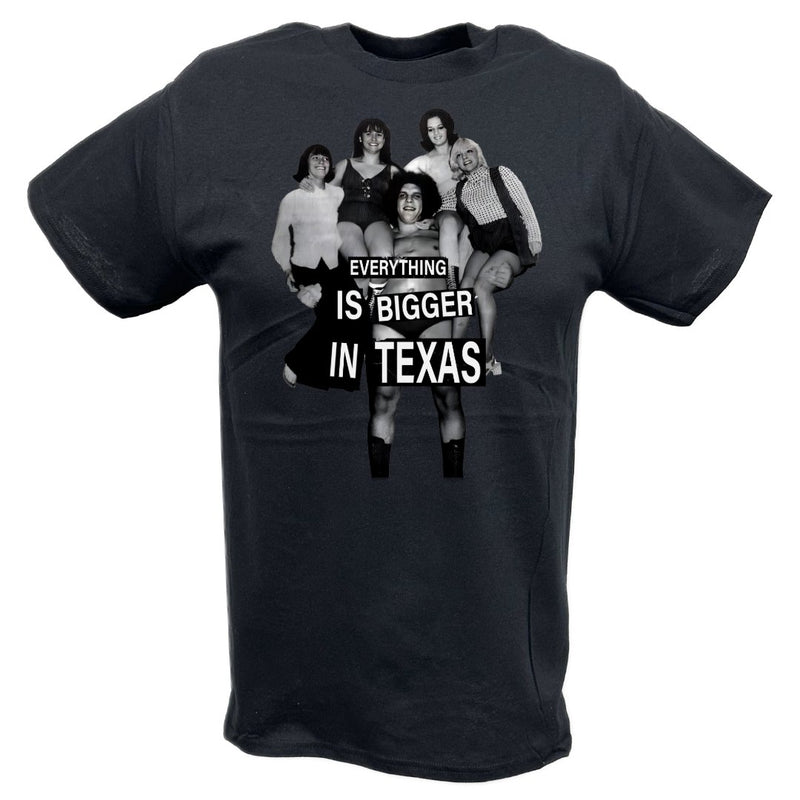 Load image into Gallery viewer, Andre the Giant Everything Bigger In Texas Mens Black T-shirt

