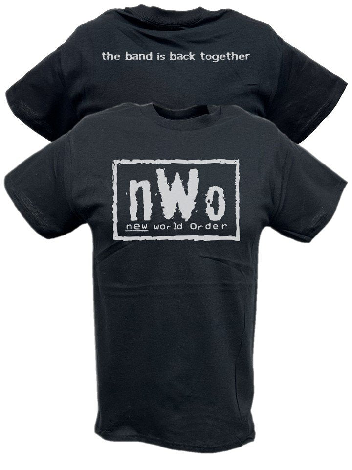 Load image into Gallery viewer, nWo New World Order Band is Back Together Black T-shirt
