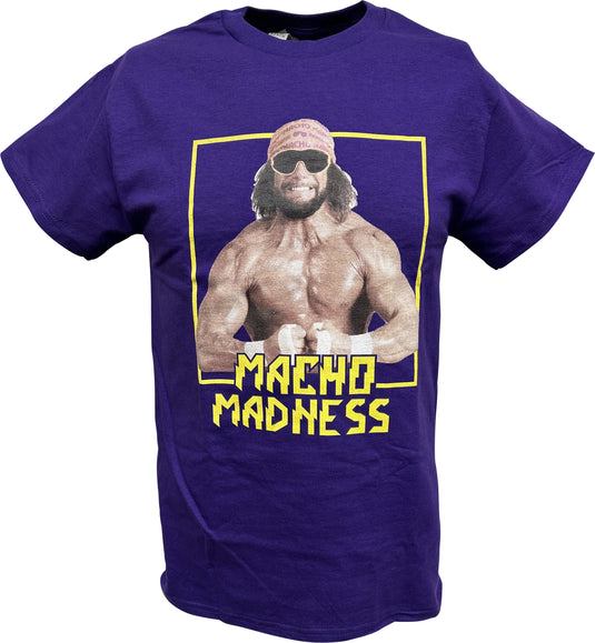 Macho Man Randy Savage Purple Madness Mens T-shirt