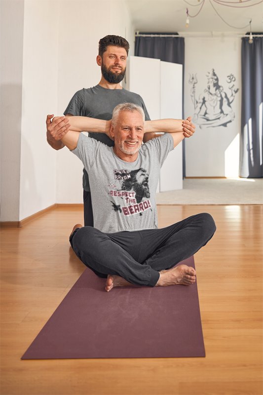 Load image into Gallery viewer, Daniel Bryan Yelling Respect the Beard Mens T-shirt
