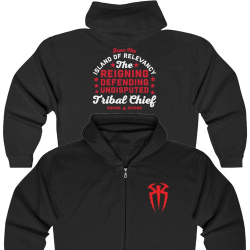 Roman Reigns Undisputed Tribal Chief Black Zipper Hoody