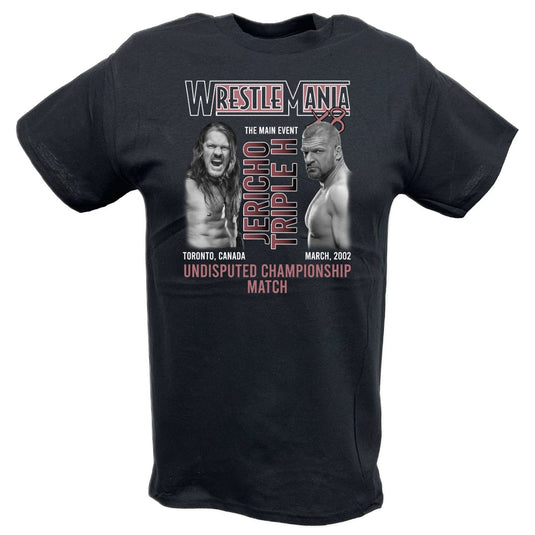 WrestleMania 18 X8 Triple H vs Jericho Undisputed Championship Match T-shirt