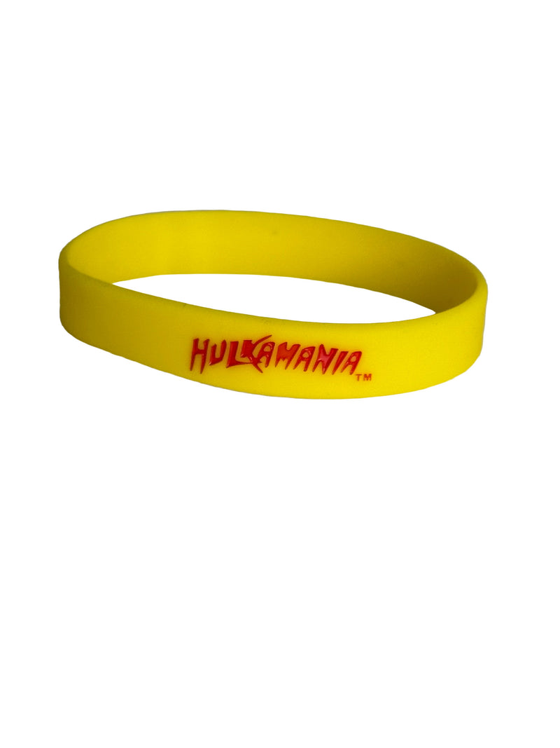 Load image into Gallery viewer, Hulk Hogan Hulkamania Yellow Rubber Bracelet
