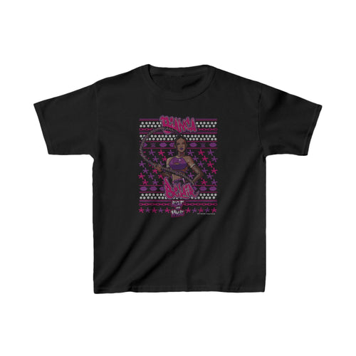 Bianca Belair Christmas Kids Youth Black T-shirt